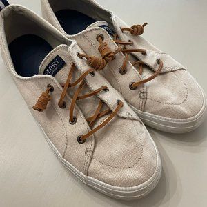 Sperry Tennis Shoes, Tan, Women's 9.5